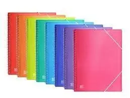 Carpeta 60 Fundas con Espiral Oxford