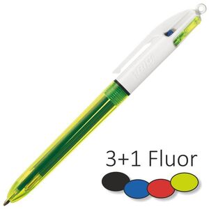 BOLIGRAFO BIC 4 COLORES FLUO