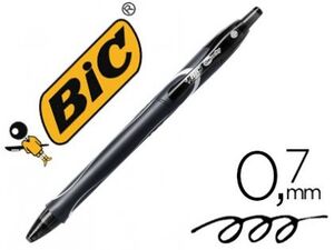 BOLIGRAFO BIC GELOCITY QUICK DRY 0,7 MM NEGRO