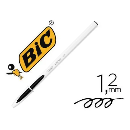 Boligrafo Bic Cristal Up Bicolor Fun Negro