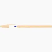 Bic Cristal Pastel Beige Trazo Azul