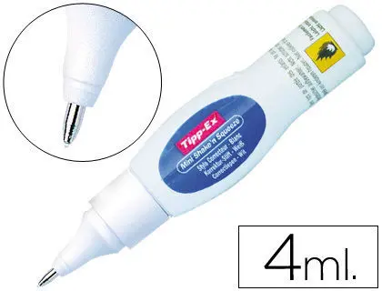 Corrector Tipp-Ex Lapiz 4 Ml Shake'n Squeeze Mini con Punta Metalica