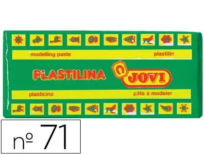 Plastilina Jovi 71 Verde Claro Tamaño Mediano