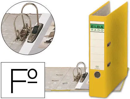 Archivador Color Elba Fº Amarillo