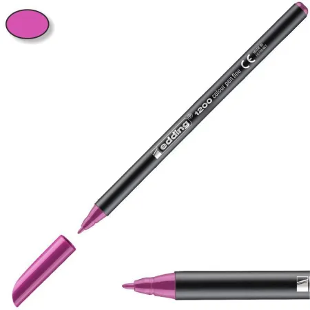Rotulador Edding Punta Fibra 1200 Magenta N 20 -Punta Redonda 0 5 mm