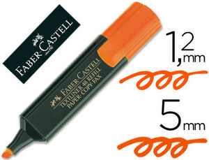 MARCADOR FLUORESCENTE FABER-CASTELL NARANJA