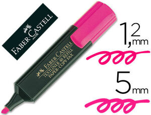 MARCADOR FLUORESCENTE FABER-CASTELL ROSA