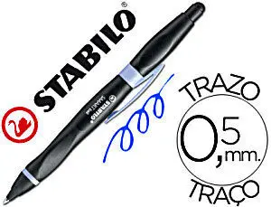 Bolígrafo Stabilo Smart Ball con Puntero Pantalla Táctil Azul 0,5Mm para Zurdos