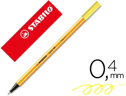 Stabilo Point 88 Amarillo Neon 024