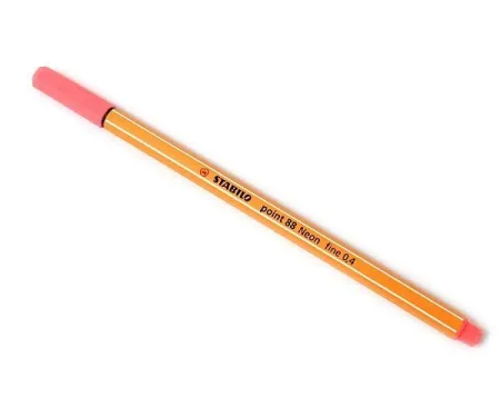 Stabilo Point 88 Rojo Neon 040