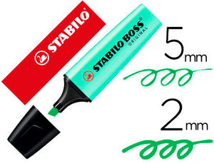 ROTULADOR STABILO BOSS PASTEL PIZCA DE MENTA