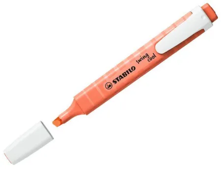 Marcador Fluorescente Stabilo Swing Cool Pastel - Coral Meloso