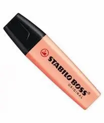 Rotulador Stabilo Boss Pastel Naranja Palido