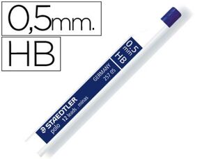 MINAS STAEDTLER POLO 0,5 MM HB TUBO CON 12 UNIDADES