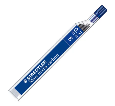 Minas Staedtler Mars 0,7 mm B Tubo con 12 Unidades