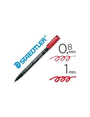 ROTULADOR STAEDTLER DE RETROPROYECCIÓN PUNTA MEDIA - ROJO