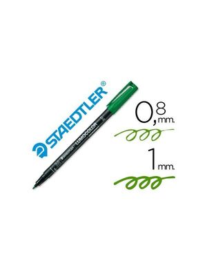 ROTULADOR STAEDTLER DE RETROPROYECCIÓN PUNTA MEDIA - VERDE