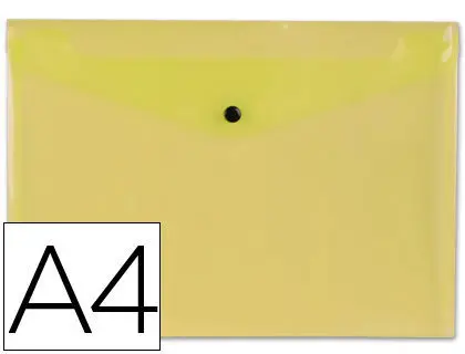 Carpeta Beautone Dossier Broche Polipropileno A4 Amarillo -50 Hojas