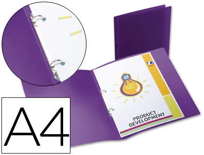 Carpeta Liderpapel 2 Anillas A4 Violeta