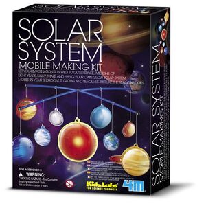 JUEGO 4M KIDZ LABS GLOW SOLAR SYSTEM MOBILE MAKING KI