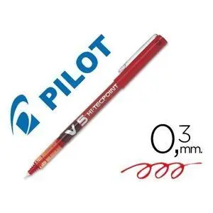 Rotulador Pilot V-5 Rojo