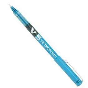 Rotulador Pilot V-5 Azul Claro