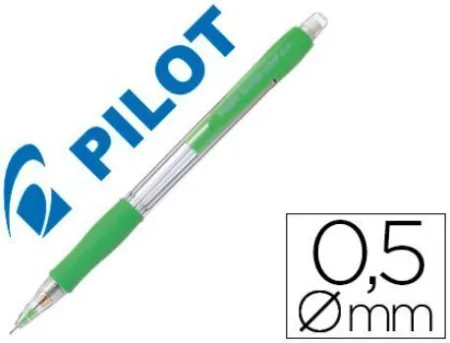 Portaminas Pilot Supergrip 0,5 mm Sujecion de Caucho Verde Claro
