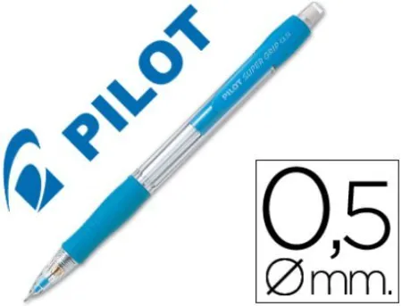 Portaminas Pilot Supergrip 0,5 mm Sujecion de Caucho Celeste