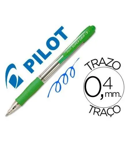 Boligrafo Piltot Supergrip Verde Claro