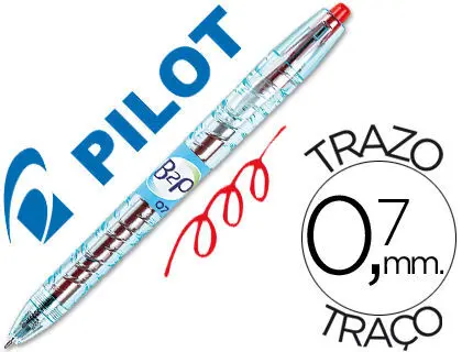 Boligrafo Pilot Ecológico Tinta Gel B2P Rojo