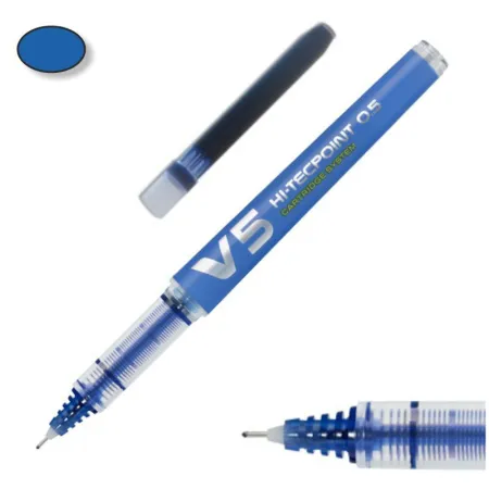 Pilot V5 High Techpoint Recargable Azul