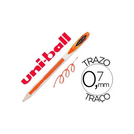 Boligrafo Uni-Ball Gel 0,7 mm Signo Naranja