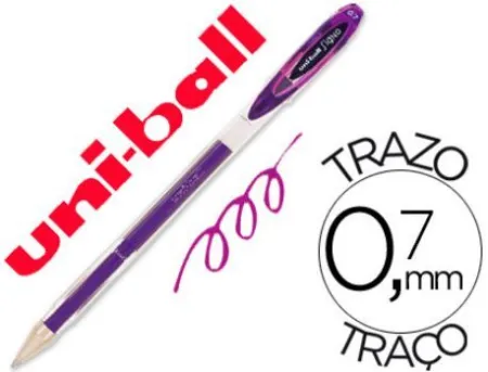 Boligrafo Uni-Ball Gel 0,7 mm Signo Morado