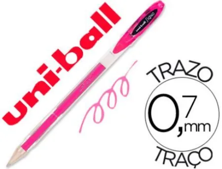 Boligrafo Uni-Ball Gel 0,7 mm Signo Rosa