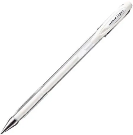 Boligrafo Uni-Ball Gel 0,7 mm Signo Blanco