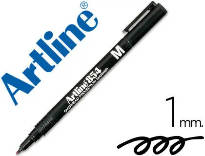 Rotulador Artline Retroproyeccion Punta Fibra Permanente Ek-584 Negro