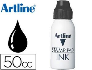 TINTA TAMPON ARTLINE NEGRA -FRASCO DE 50 CC.