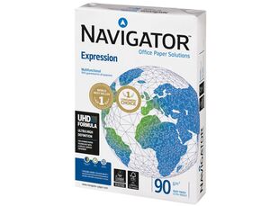 PAPEL FOTOCOPIADORA NAVIGATOR DIN A4 90GR PAQUETE DE 500 HOJAS