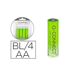 PILA Q-CONNECT ALCALINA AA BLISTER CON 4 PILAS