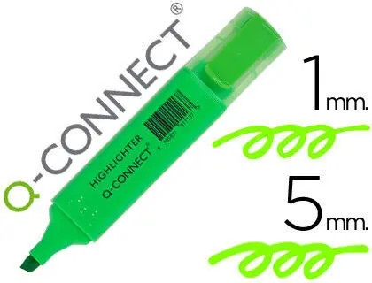 Rotulador Q-Connect Fluorescente Verde