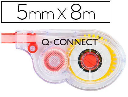 Corrector Q-Connect Cinta Blanco 5 mm X 8 M en Blister