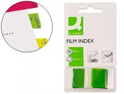 Banderitas Separadoras Q Connect Dispensadoras Verde