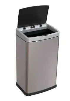 Papelera Metalica Q-Connect con Sensor Automatico Capacidad 30 Litros 500X240X330 mm.