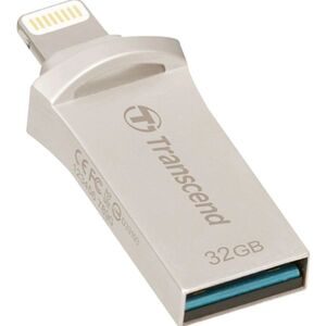 MEMORIA TRANSCEND 64 GB USB JETDRIVE GO 300 NEGRO PLATA