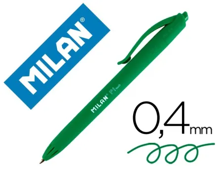 Boligrafo Milan P1 Touch Verde