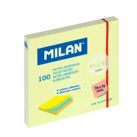 Tacos Notas Adhesivas 76X76Mm 100H Colores Alternos Pastel