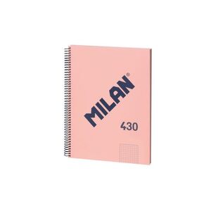 BLOC ESPIRAL MILAN A4 80H 95GR CUADRO 5MM SERIE 1918 ROSA