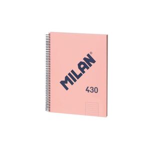 BLOC ESPIRAL MILAN 80H 95GR A4 LINEA HORIZONTAL SERIE 1918 ROSA