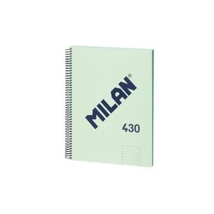 BLOC ESPIRAL MILAN 80H 95GR A4 LINEA HORIZONTAL SERIE 1918 VERDE