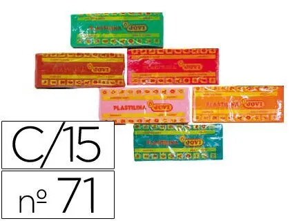 Plastilina Jovi Surtida Tamaño Mediano 15Ud